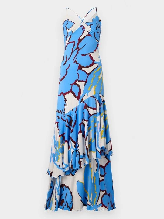 Foto van product Maxi-jurk Diane Von Furstenberg blauw