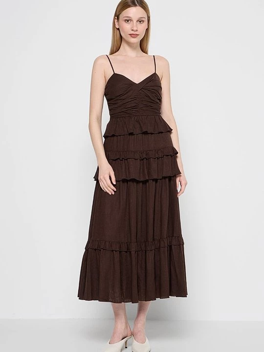 Foto van product Maxi-jurk Diane Von Furstenberg bruin