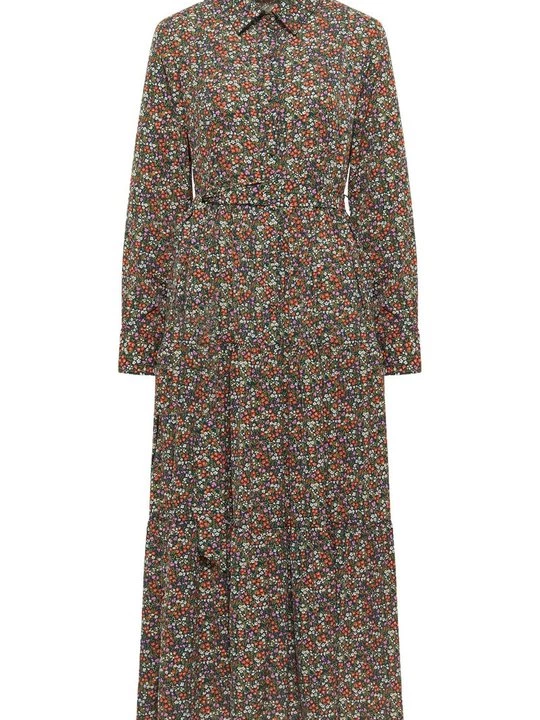 Foto van product Maxi-jurk Dreimaster olijfgroen