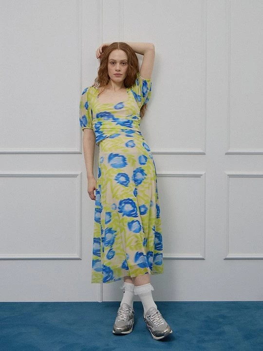 Foto van product Maxi-jurk Ganni blauw