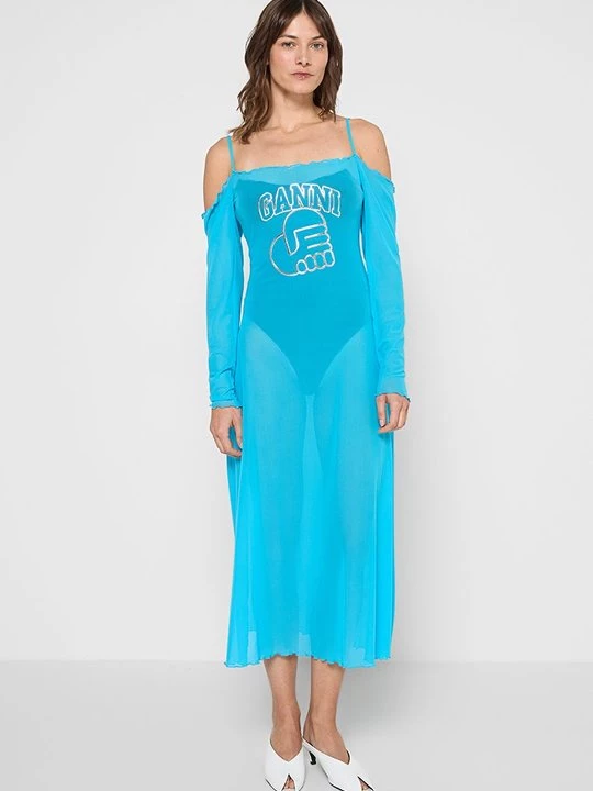 Foto van product Maxi-jurk Ganni blauw