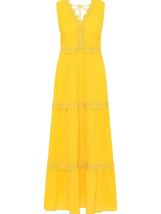 Foto van product Maxi-jurk IZIA geel