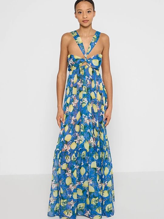 Foto van product Maxi-jurk La Perla geel