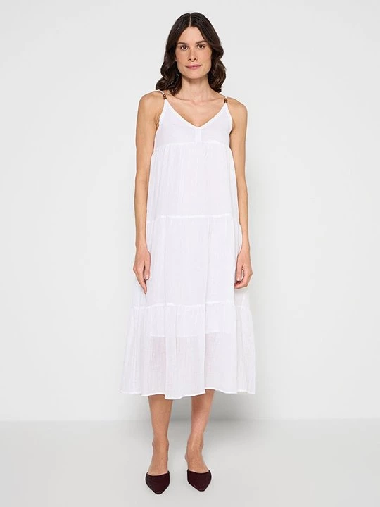 Foto van product Maxi-jurk Le Jardin du Lin wit