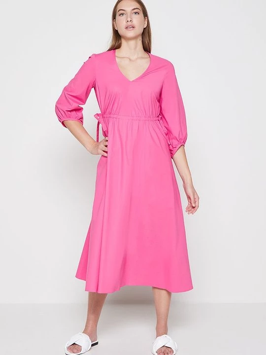 Foto van product Maxi-jurk LUISA CERANO donkerroze