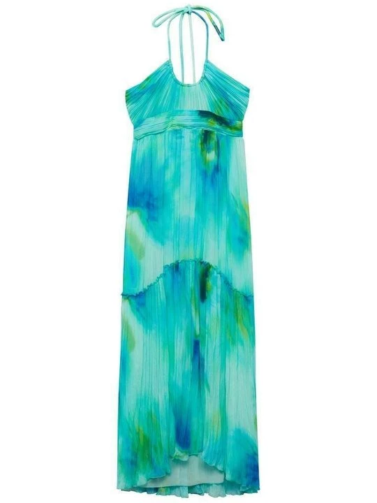 Foto van product Maxi-jurk Mango turquoise