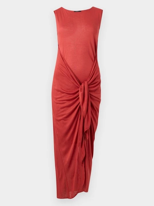 Foto van product Maxi-jurk PARFOIS donkerrood