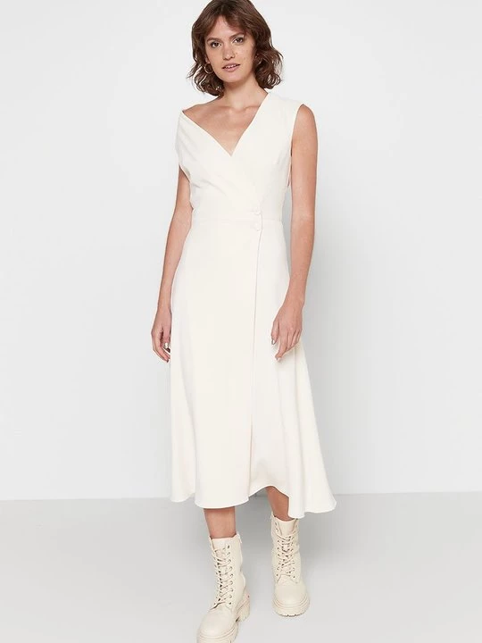 Foto van product Maxi-jurk Pinko crème