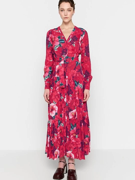Foto van product Maxi-jurk Pinko rood
