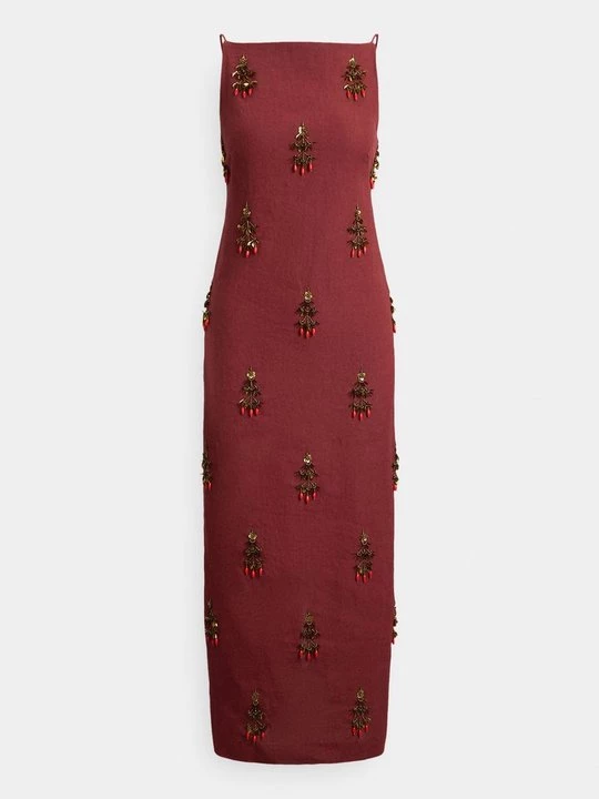 Foto van product Maxi-jurk Polo Ralph Lauren donkerrood