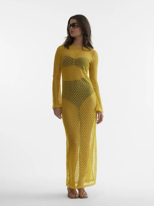 Foto van product Maxi-jurk SOMETHINGNEW geel