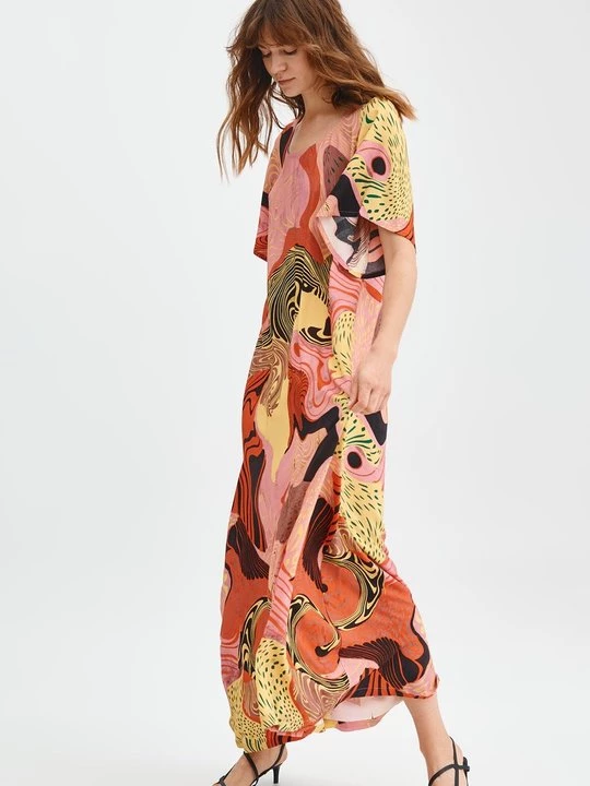 Foto van product Maxi-jurk Tatuum rood