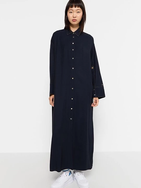 Foto van product Maxi-jurk Tommy Hilfiger donkerblauw