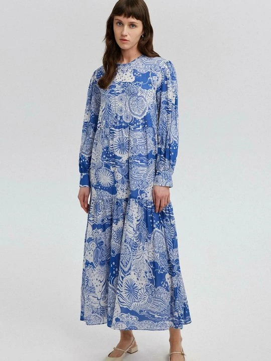 Foto van product Maxi-jurk Touché Privé blauw