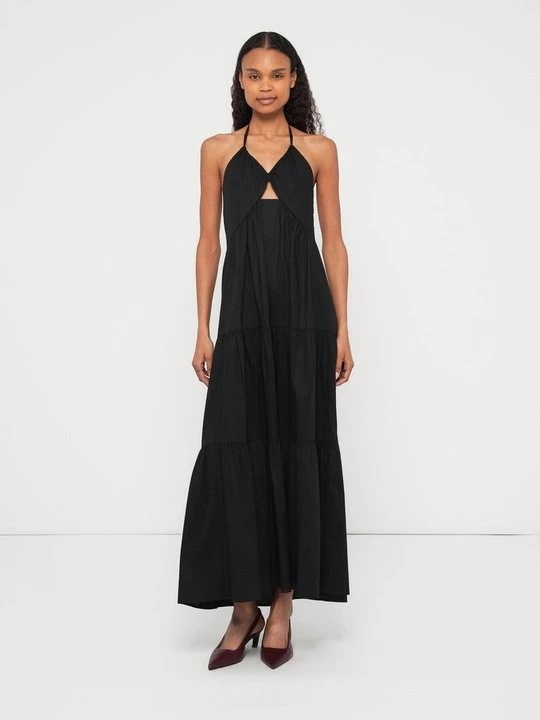 Foto van product Maxi-jurk TWINSET gemêleerd zwart