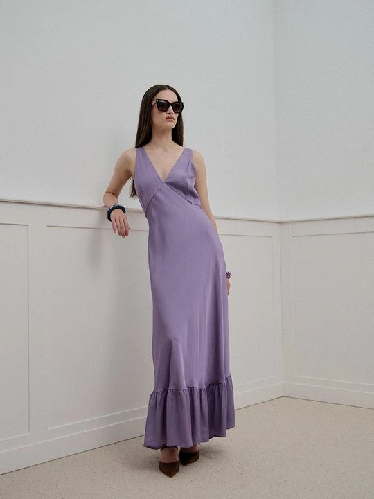 Foto van product Maxi-jurk TWINSET paars