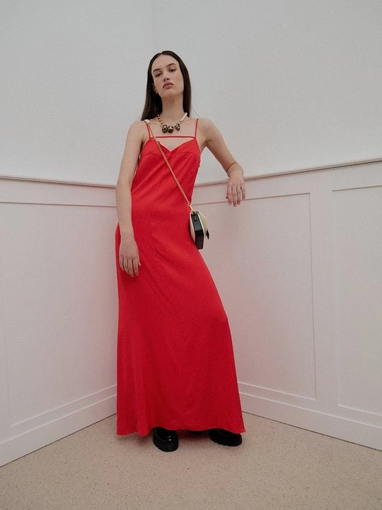 Foto van product Maxi-jurk TWINSET rood