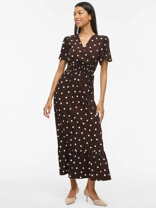 Foto van product Maxi-jurk Vila donkerbruin