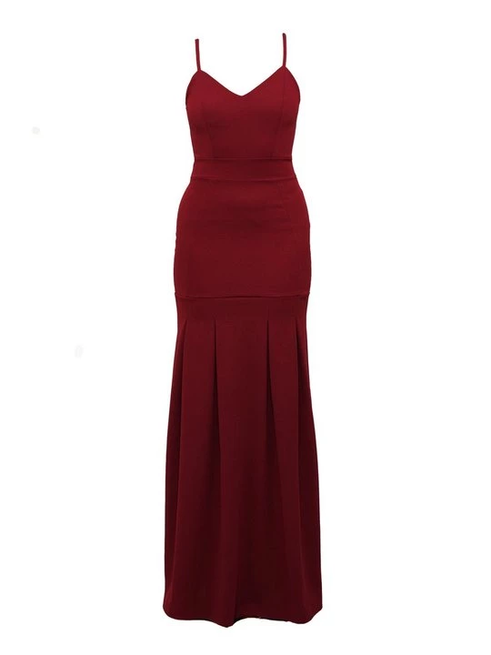 Foto van product Maxi-jurk WAL G. bordeauxrood
