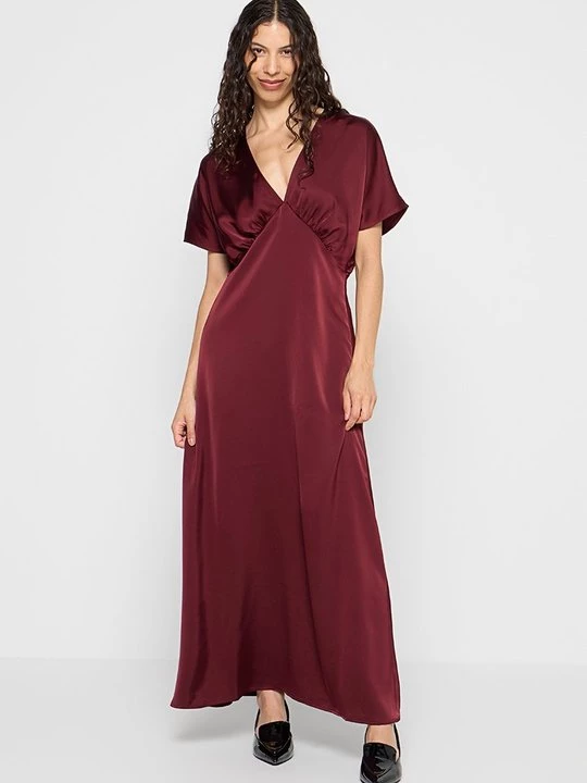 Foto van product Maxi-jurk Y.A.S bordeauxrood