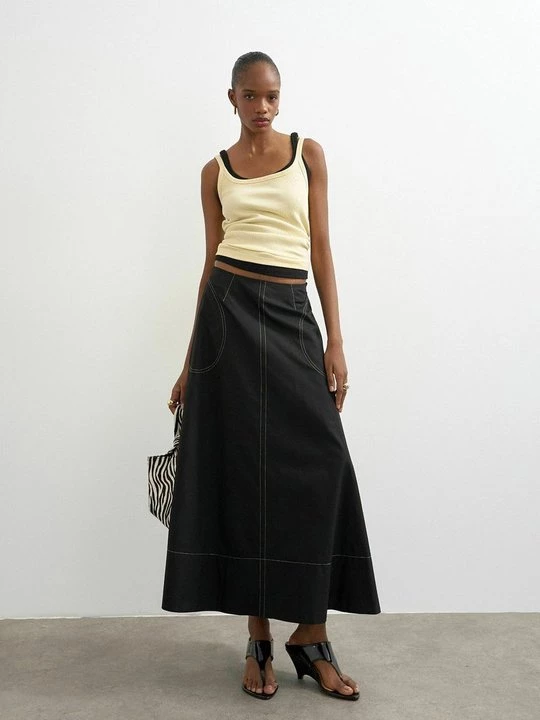Foto van product Maxirok Topshop zwart