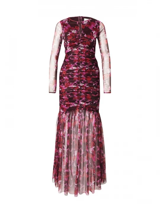 Foto van product Maya Deluxe Jurk aubergine / bordeaux / donkerrood