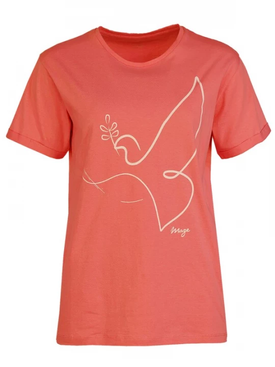 Foto van product Maze Shirt oranje / wit