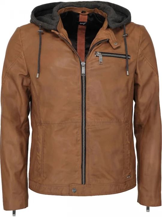 Foto van product Maze Tussenjas cognac / grijs / zwart