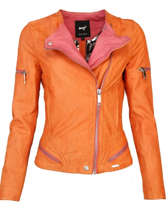 Foto van product Maze Tussenjas ' Diamond ' oranje / pink