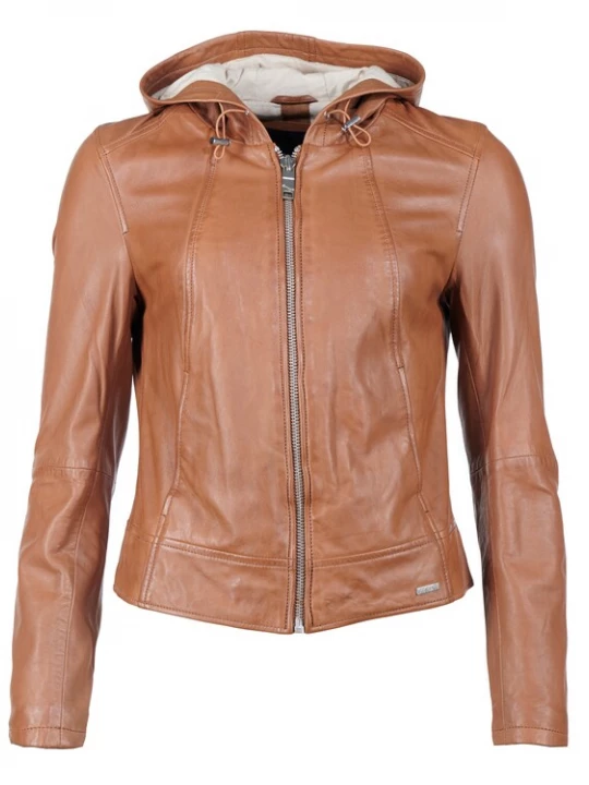 Foto van product Maze Tussenjas donkerbeige / cognac / lichtbruin