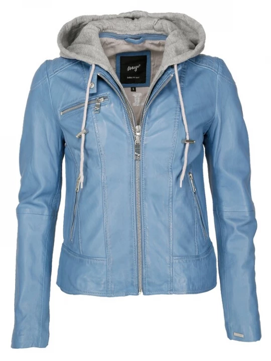 Foto van product Maze Tussenjas ' Mico ' blauw / lichtgrijs