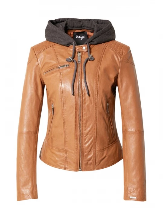 Foto van product Maze Tussenjas 'Mico' camel / donkergrijs