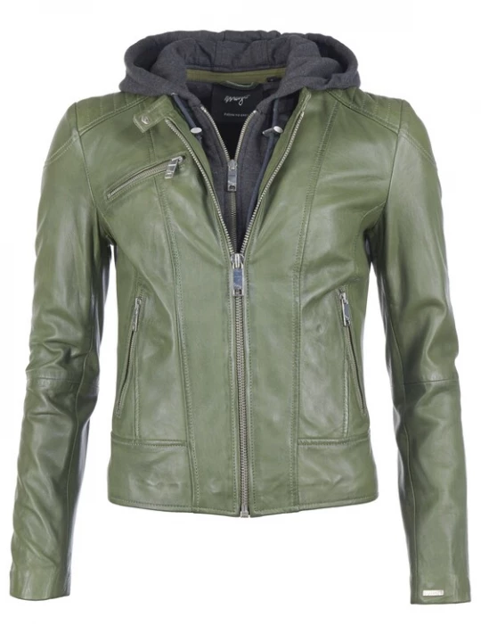 Foto van product Maze Tussenjas ' Mico ' donkergrijs / groen