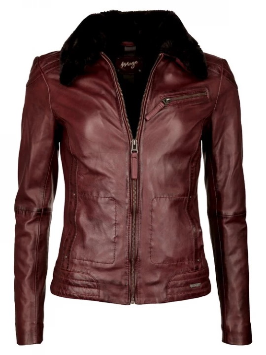 Foto van product Maze Tussenjas 'Morelia' bourgogne