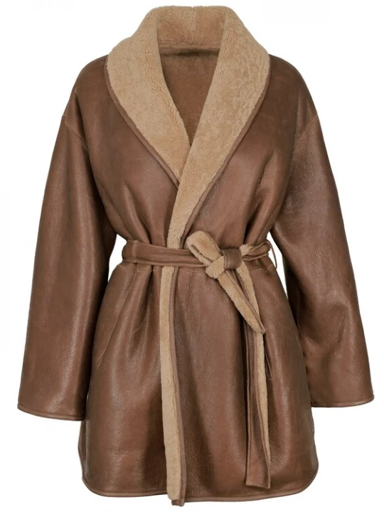 Foto van product Maze Wintermantel bruin / brokaat