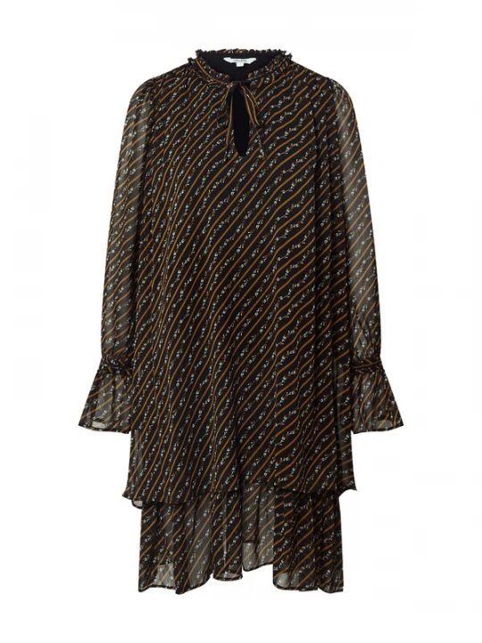 Foto van product mbym Jurk 'Melinna' bruin / zwart / wit