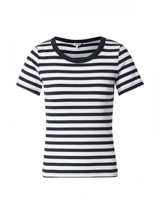 Foto van product mbym Shirt 'Otis' zwart / wit
