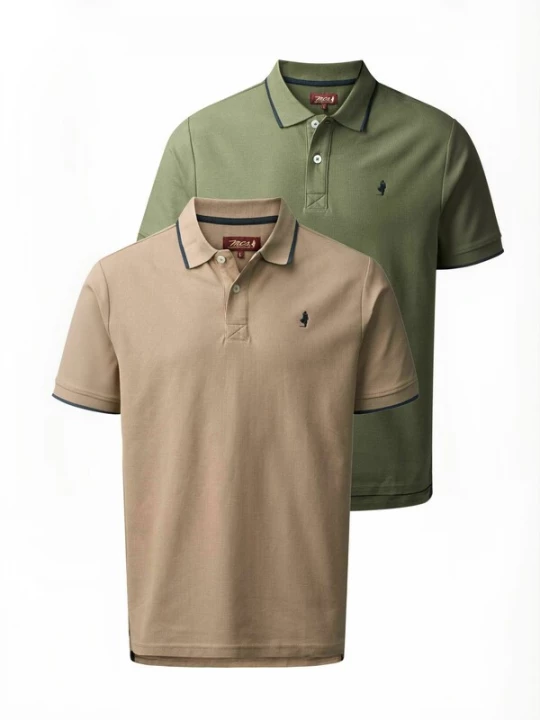 Foto van product MCS Overhemd ' MCLake 2-pack ' beige