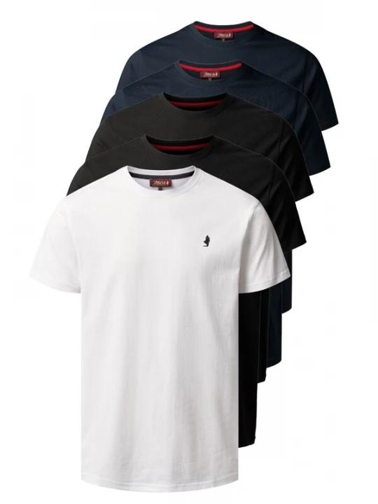 Foto van product MCS Overhemd 'MCOhio' donkerblauw / rood / zwart / wit