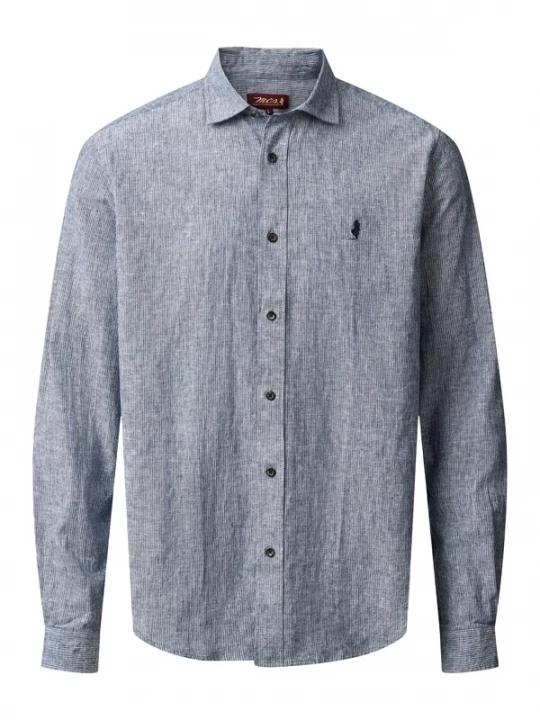 Foto van product MCS Overhemd 'MCPasadena' navy / saffier