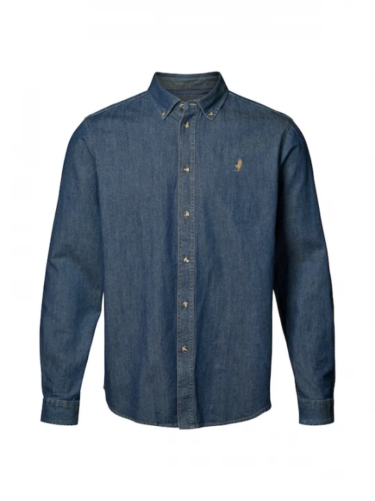 Foto van product MCS Overhemd 'MCTim' blauw denim