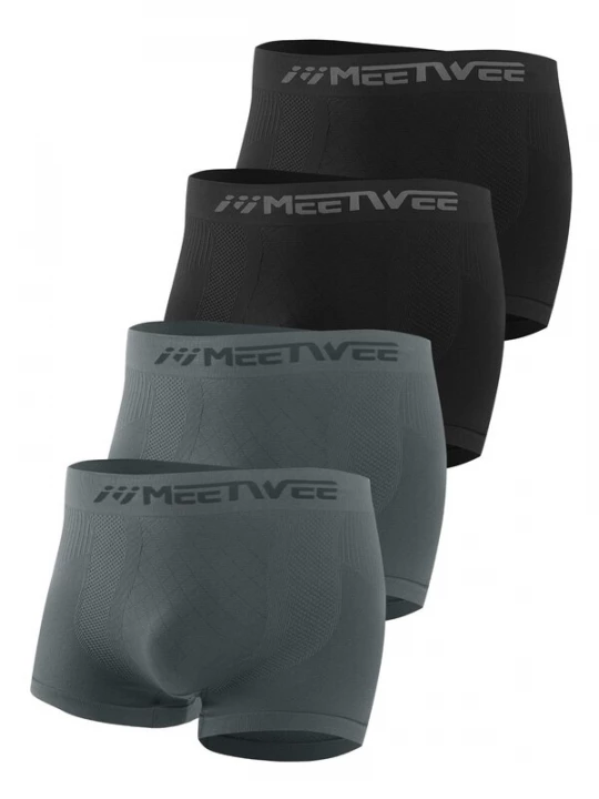 Foto van product MEETWEE Boxershorts '4-Pack Men's Underwear' grijs