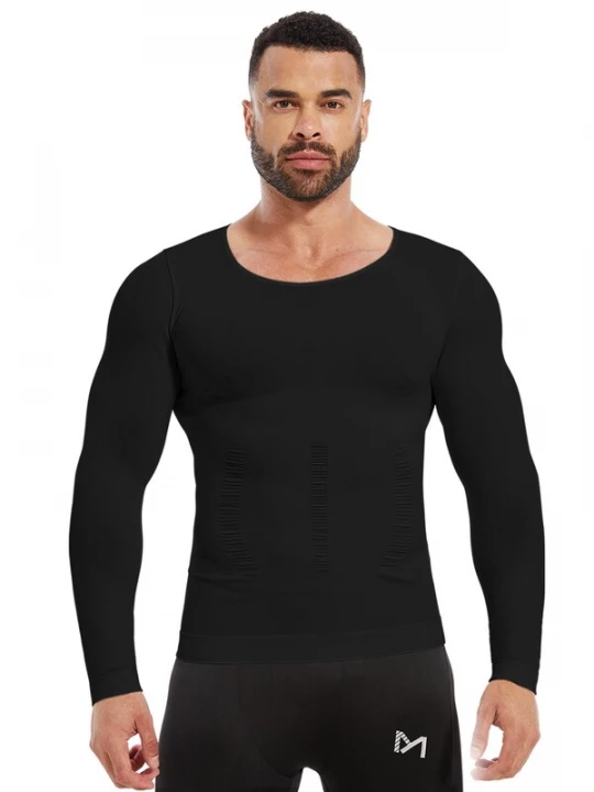 Foto van product MEETWEE Onderhemd '2-pack Compression Performance Shirt' antraciet / zwart