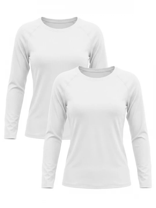 Foto van product MEETWEE Shirt '2-Pack UV Protection Shirt' wit