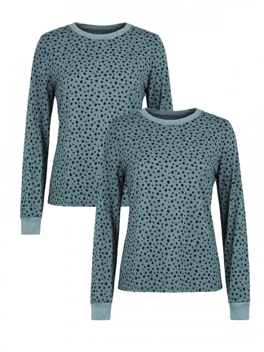 Foto van product MEETWEE Shirt '2-Pack Y2K casual tops' blauw