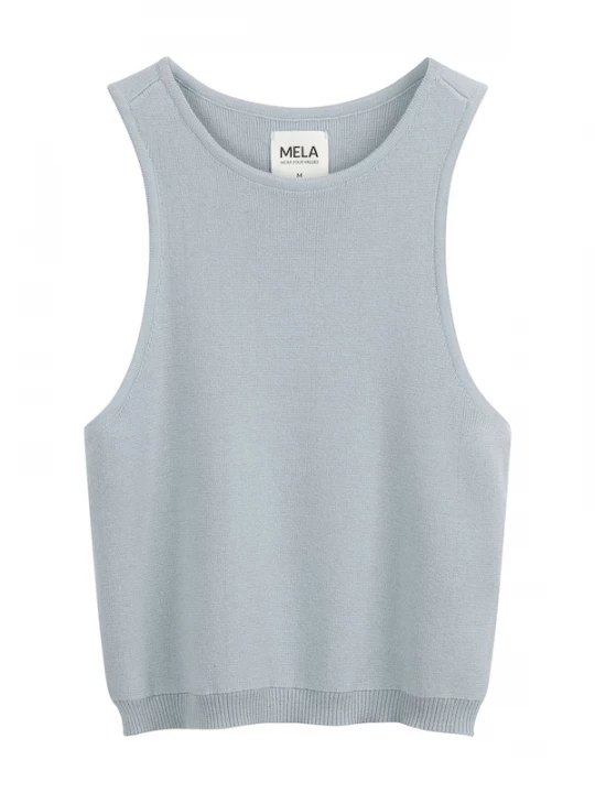Foto van product MELA Gebreide top 'Nikara' blauw / smoky blue