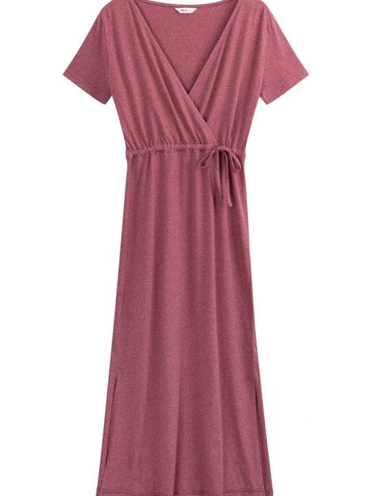 Foto van product MELA Jurk 'Shreoshi' watermeloen rood