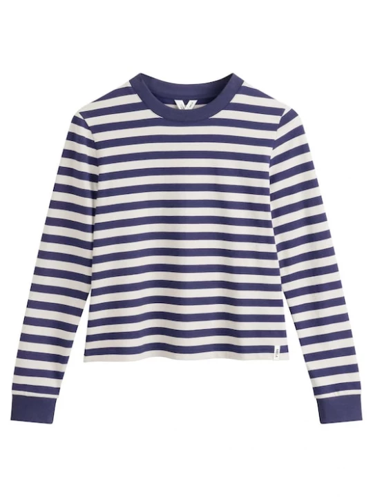 Foto van product MELA Shirt 'Aastha' donkerblauw / wit