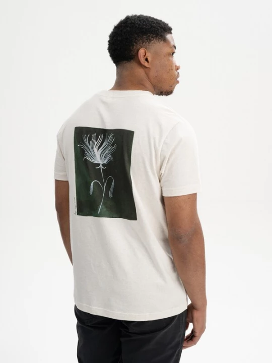 Foto van product MELA Shirt 'Artist Edition Kaja' crème / donkergroen