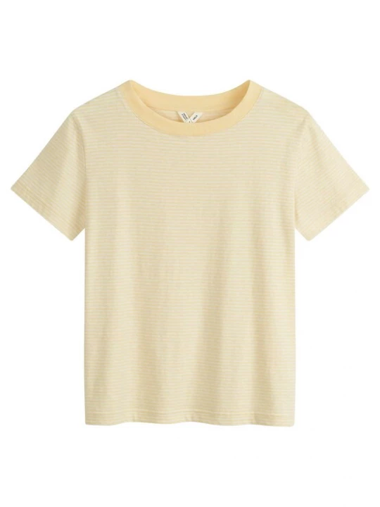 Foto van product MELA Shirt 'Khira' geel / lichtgrijs